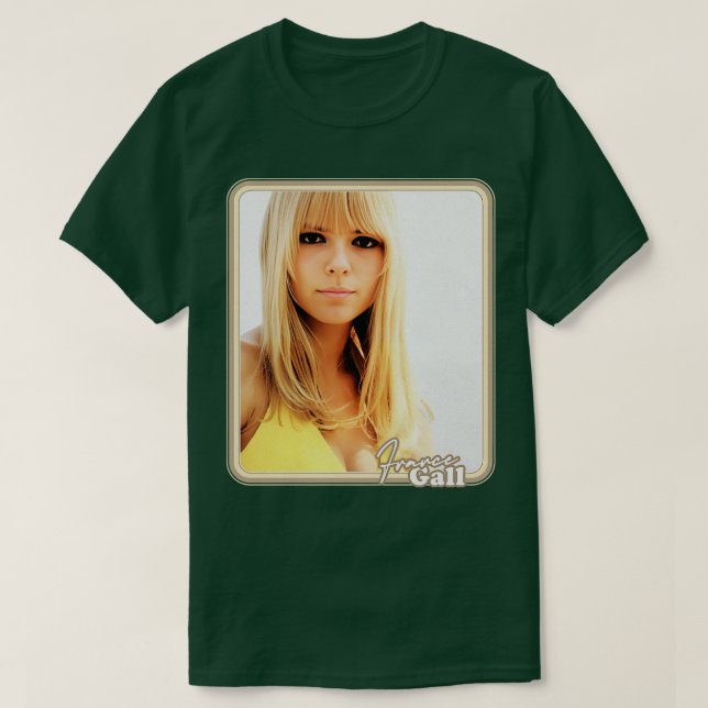 T-shirt France Gall Retro Style Design (Design devant)