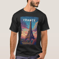 France Illustration Travel Art Vintage