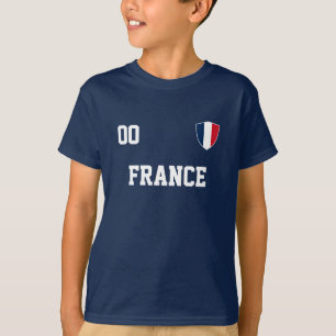 T-shirt France Nom Et Numéro Personnalisés Football Jersey