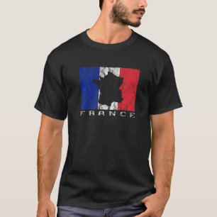 T-shirt France Outline France Travel Love France Paris Fra
