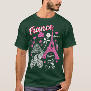 T-shirt France Paris Tour Eiffel