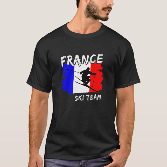T-shirt France Ski  (Devant)