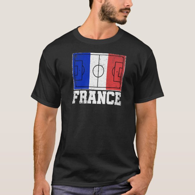 T-shirt France Soccer Field Pays Drapeau French Pride (Devant)