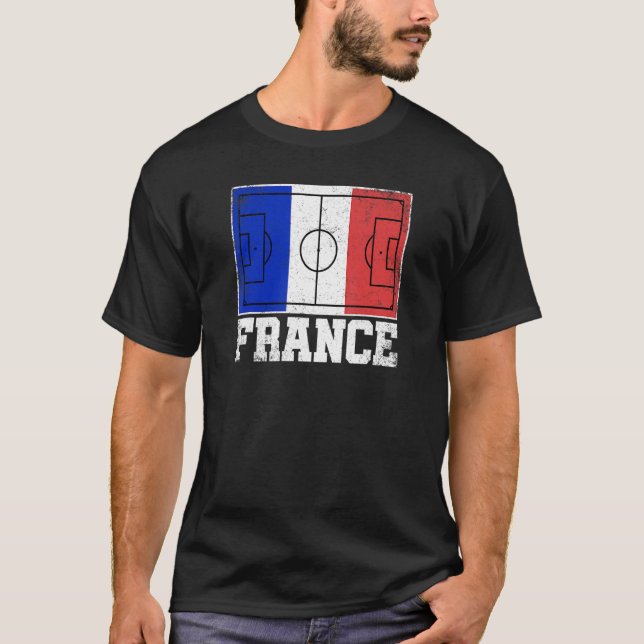 T-shirt France Soccer Field Pays Drapeau French Pride (Devant)