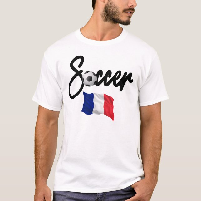T-shirt France Soccer - French Flag  (Devant)