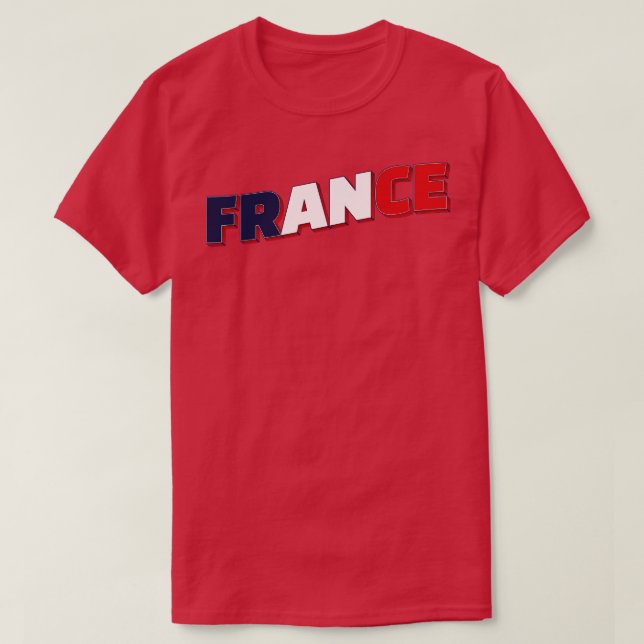 T-shirt France Style Vintage rétro souvenir 2 (Design devant)