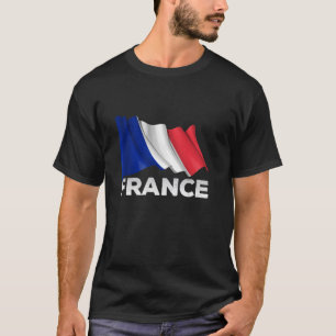 T-shirt France T Chemise Drapeau Français Tee - shirt Long