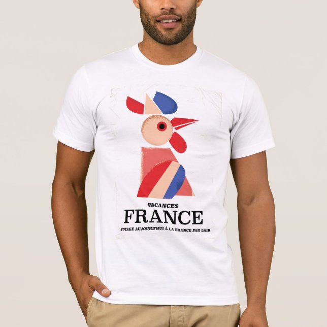 T-shirt France - Voyage aujourd'hui à la France par l'air (Devant)