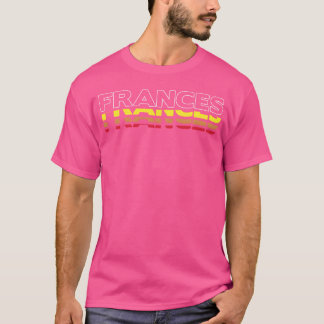 T-shirt Frances prénom drôle vintage coucher de soleil Fra
