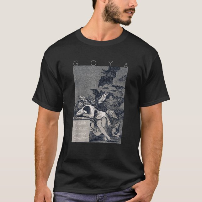 T-shirt Francisco Goya Le sommeil de la raison produit Mon (Devant)