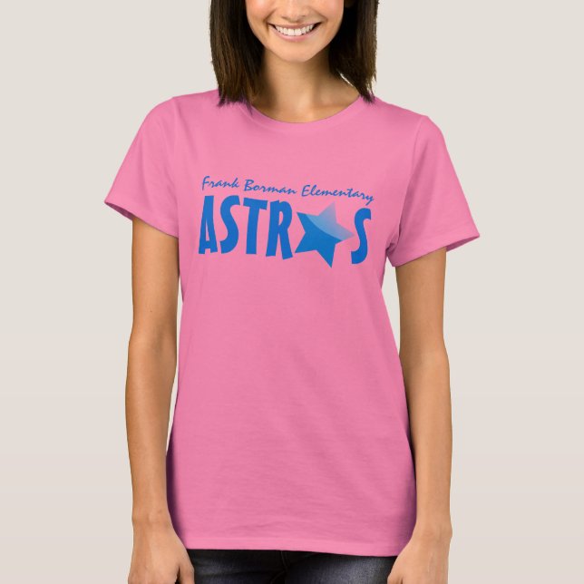 T-shirt Franck Borman Elémentaire Blue Stat Astros Shirt (Devant)