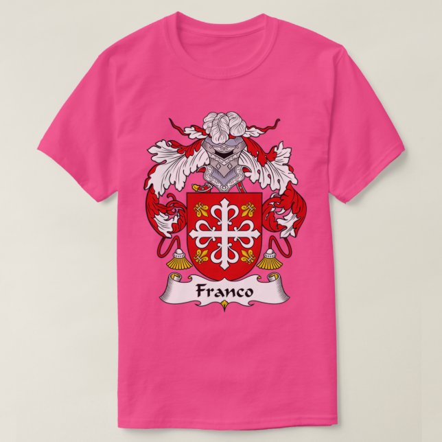 T-shirt Franco Armoiries Famille Crest 1 (Design devant)