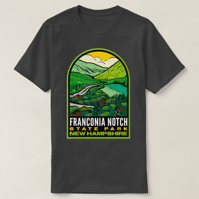 T-shirt Franconia Notch State Park New Hampshire (Design devant)