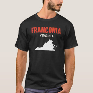 T-shirt Franconia Virginia USA State America Travel Virgin