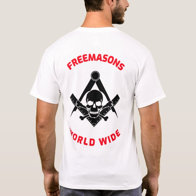 T-shirt francs-maçons dans le monde entier (Dos)