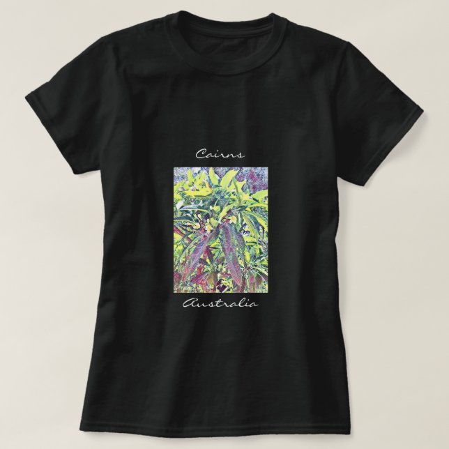 T-shirt Frangipani Tree Cairns Australie tropicale (Design devant)