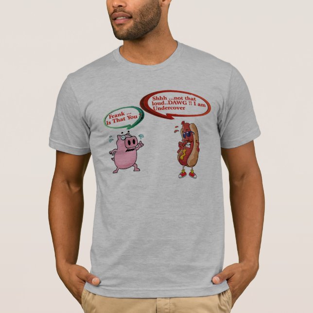 T-shirt Frank Est-Ce Toi ? Amateurs de barbecue de chien i (Devant)