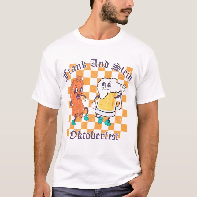 T-shirt Frank Et Stein Funny Oktoberfest Bière Allemande (Devant)