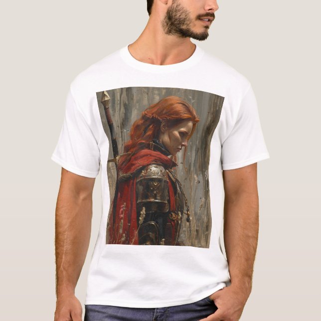 T-shirt Frank Frazetta Young Red-Haired Woman Peinture à l (Devant)