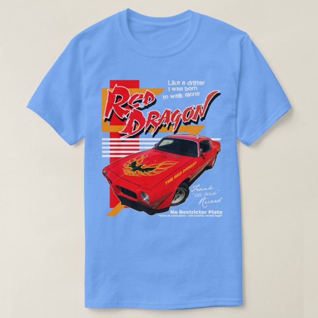 T-shirt Frank Le Dragon Rouge Des Chars (Design devant)