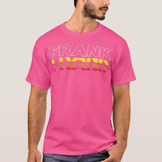 T-shirt Frank prénom drôle vintage coucher de soleil Frank