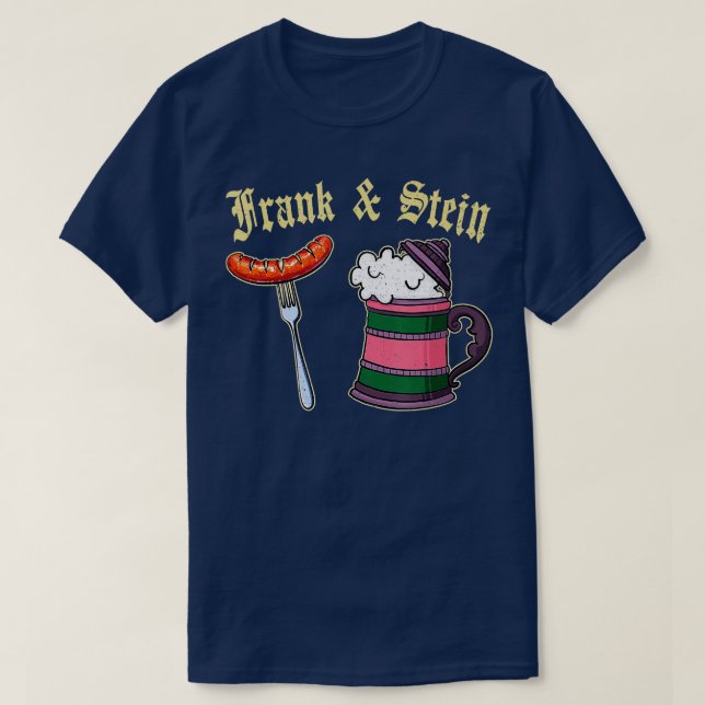 T-shirt Frank Stein German Beer Drop Fastfood Oktober (Design devant)