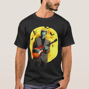 T-shirt Franken guitare Frankenstein joue de la guitare él