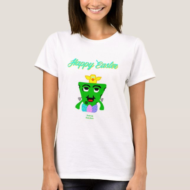 T-shirt FrankenFromage Pâques femmes blanc de base T chemi (Devant)