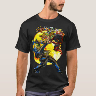 T-shirt Frankenstein contre le Wolfman