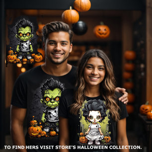 T-shirt Frankenstein et ses couples mariés