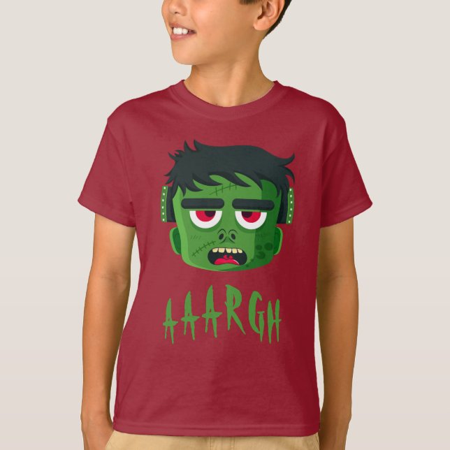 T-shirt Frankenstein Halloween (Devant)