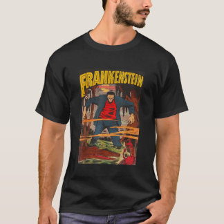 T-shirt Frankenstein Halloween Horror Comique Vintage Horr