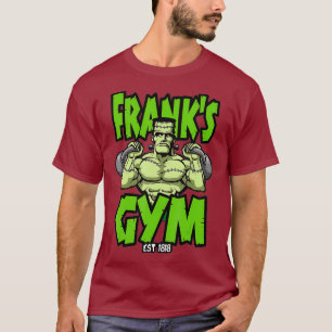 T-shirt Frankenstein Kettlebell Fitness Gym Halloween