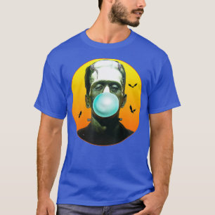 T-shirt Frankenstein Monster souffler des bulles amusantes
