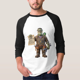 T-shirt Frankenstein Repair Mechanic Funny Halloween Ragla