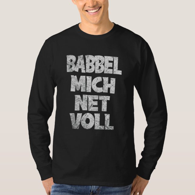T-shirt Frankfurt Hessen Babbel Mich Net Full Dialect (Devant)