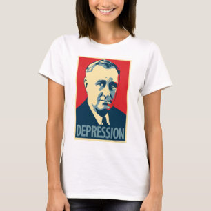 T-shirt Franklin D. Roosevelt - dépression : Dessus de