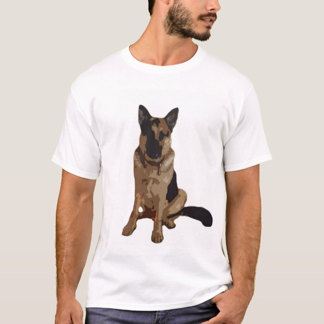 T-shirt Franklin le berger allemand (Devant)
