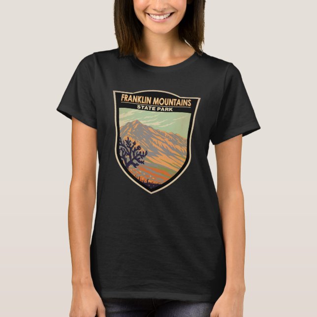 T-shirt Franklin Mountains State Park Texas Vintage  (Devant)
