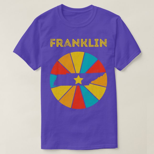 T-shirt Franklin Tennessee Souvenir Vintage détendu 1 (Design devant)