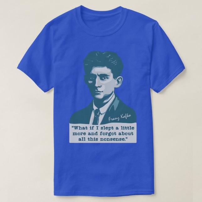 T-shirt Franz Kafka Portrait et citation (Design devant)
