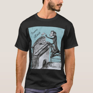 T-shirt Franz Liszt Croquis unique par Maurice Sand 1837