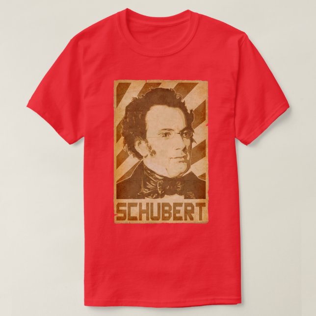 T-shirt Franz Schubert Propagande Rétro (Design devant)