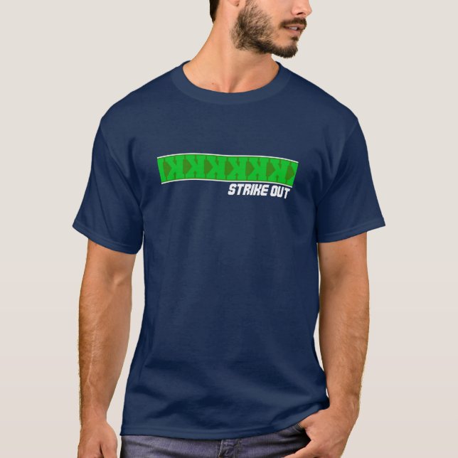 T-shirt frappe de baseball| rétrograde K (Devant)