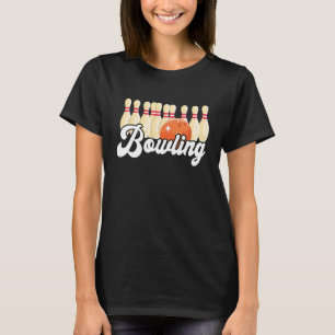 T-shirt Frappe de quilles de bowling Boule de quilles Quil