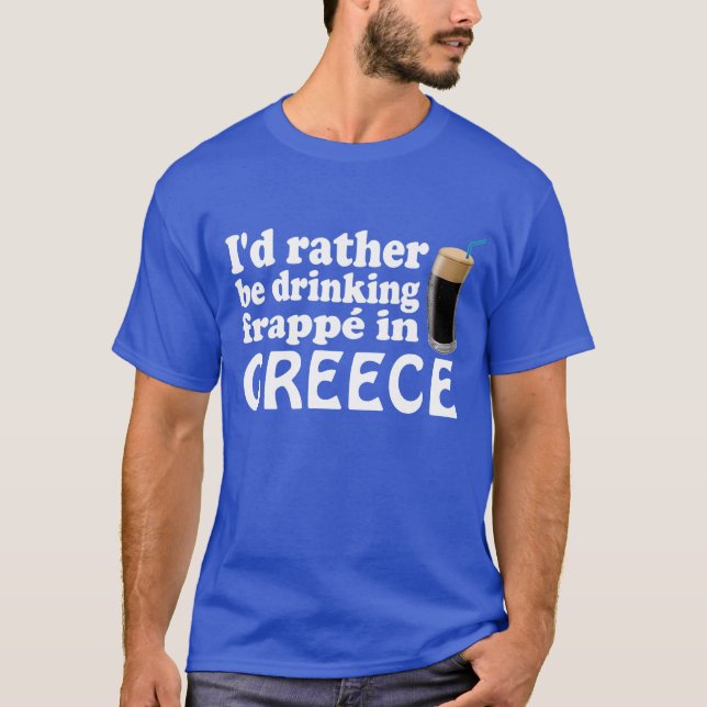 T-shirt Frappé en Grèce (Devant)