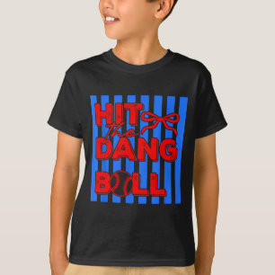 T-shirt Frappe la satanée balle conception de joueur de vê