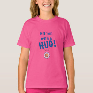 T-shirt Frappe-les avec un HUG ! Chemise à manches longues