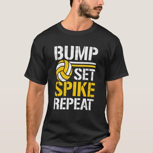 T-shirt Frappe Réception Smash Répéter Filet Smash Balle J (Devant)