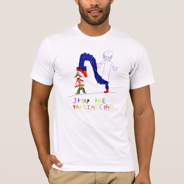 T-shirt Frappent du pied le patriarcat (Devant)